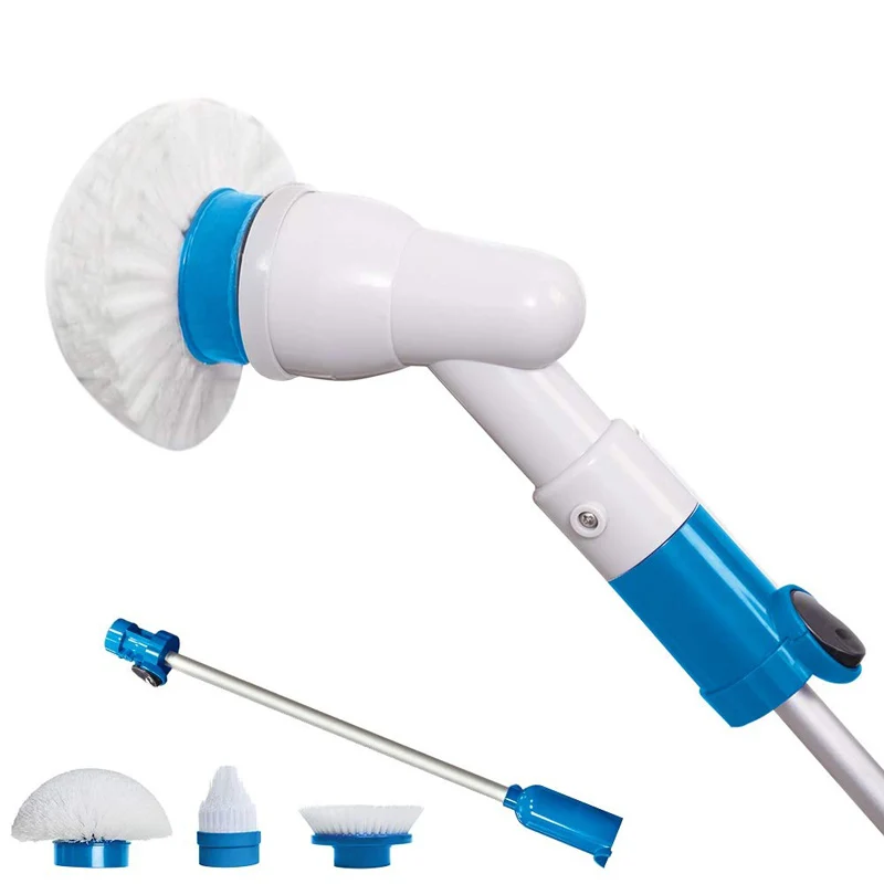

Electric Cleaning Brush Spin Scrubberm 360 Cordless Kitchen Bathroom Scrubber with 3 Replaceable Cleaning Shower Brush Heads