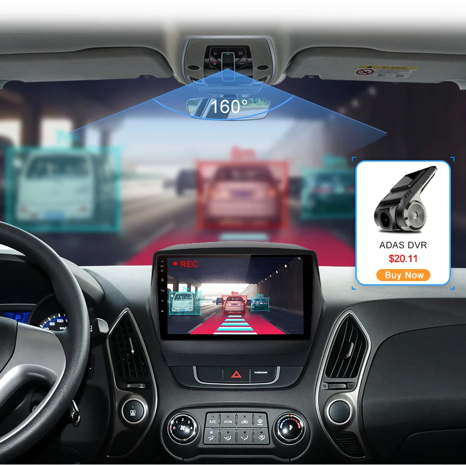Excellent Junsun V1 pro 4G + 64G Android 9.0 DSP For Hyundai Tucson 2 ix35 2011 - 2014 Car Radio Multimedia Video Player GPS RDS 2 din dvd 13