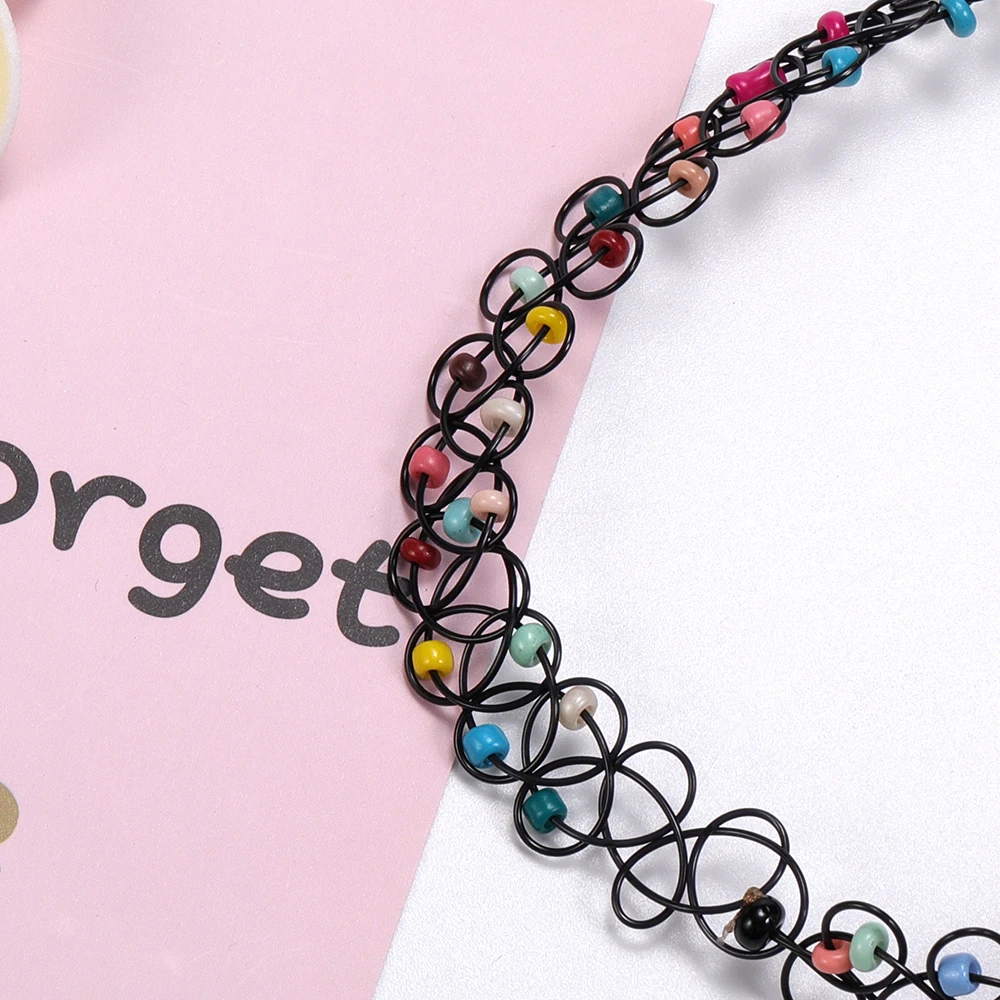 Flower Choker Necklaces Set (18)