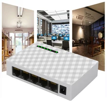 Базовый гигабитный Настольный концентратор, пластиковые аксессуары для общежития, домашний мониторинг, Офисная LAN Fast Ethernet, 5 портов, адаптер, сетевой коммутатор