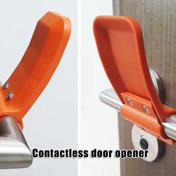 

Antimicrobial Non-contact Door Opener Hygiene Clean Touch Tools Safe Arm Push Opening Door Handle Tool