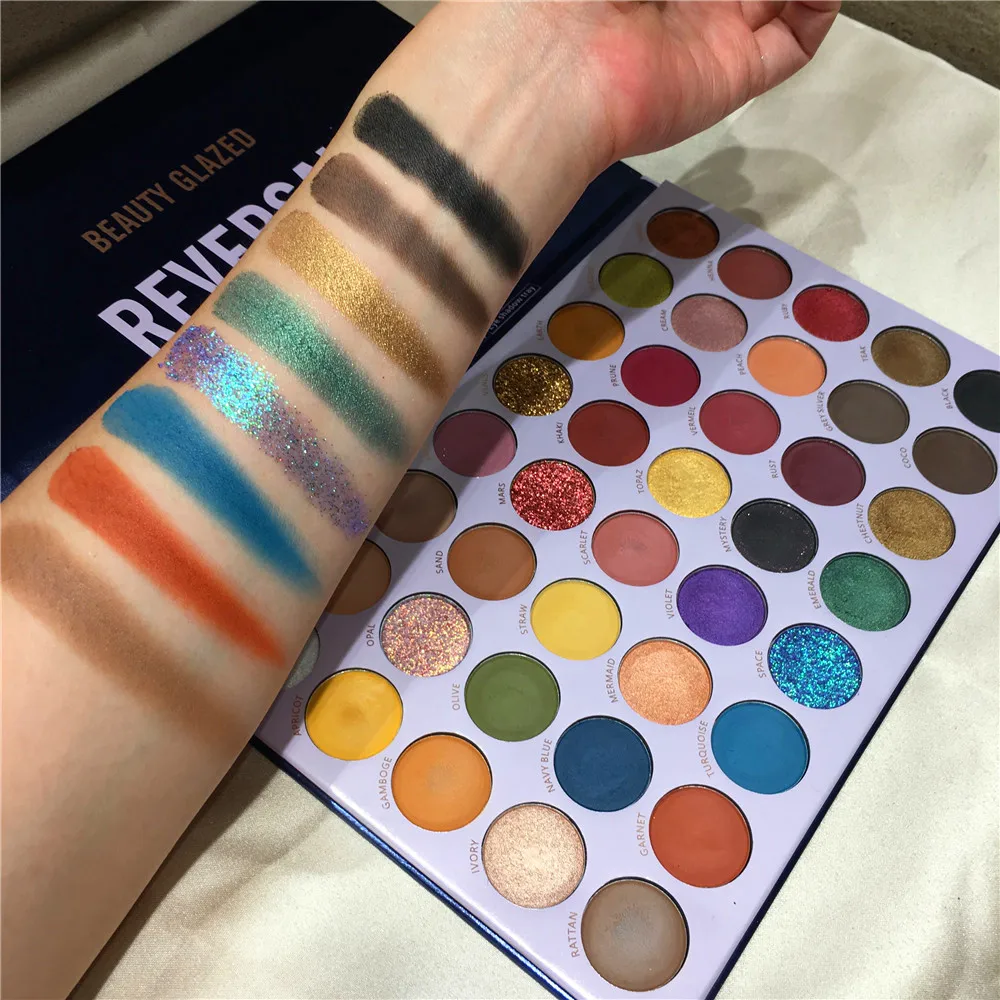 BEAUTY GLAZED разворотная планета 40 цветов Тени для век Палитра искусственная