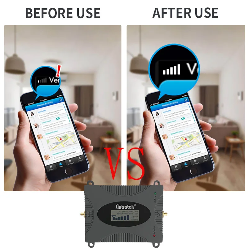 Lintratek 4G Cellular Repeater 1800 LTE 4G Signal