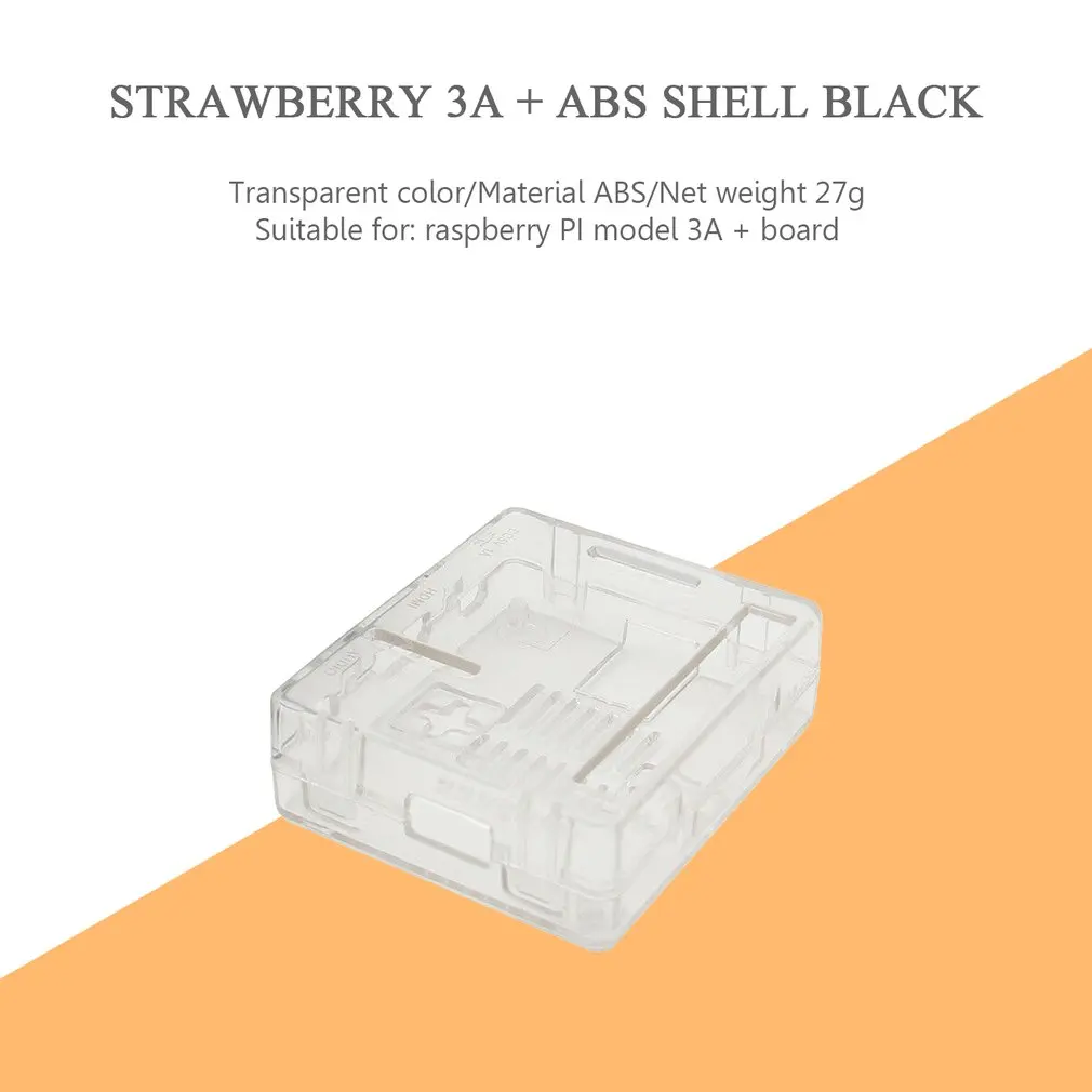 Черный/прозрачный Abs чехол для Raspberry Pi Модель 3 A+(Plus) D Abs чехол для Raspberry Pi Модель