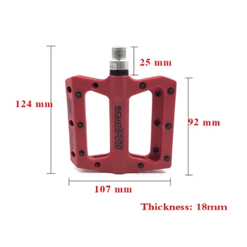 

2019 Anti-Slip MTB Pedals Ultra-light peda Mountain Bike Bearing Pedals Bicycle Bike Parts 4 Colors Bicycle Pedals Foot Road