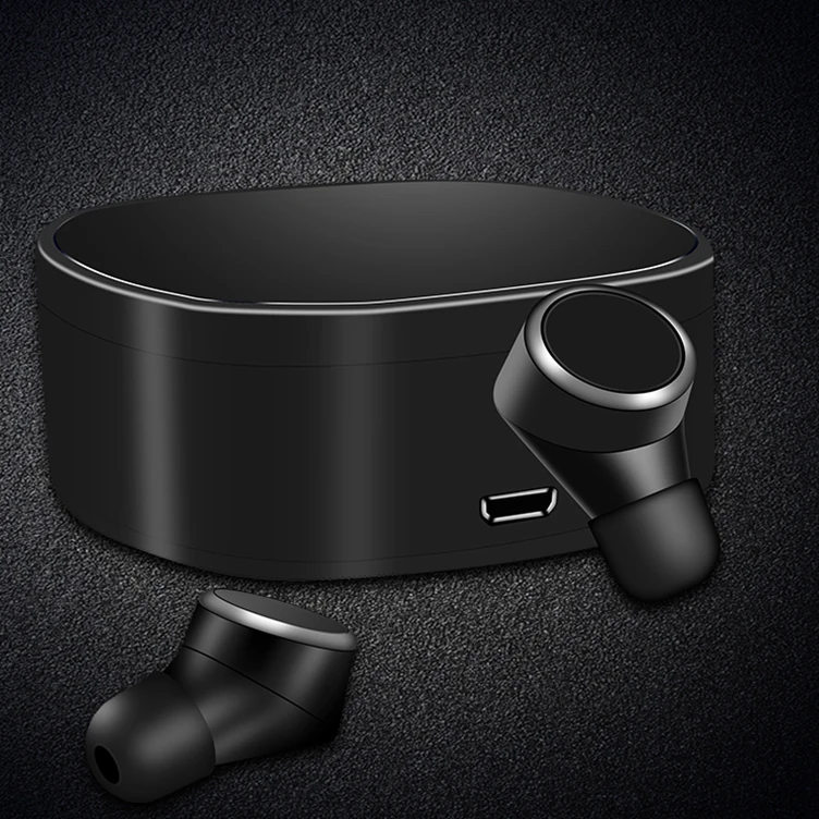 Черный Наушники GiGiboom TWS06 с Bluetooth 5,0, 450 мА/ч, чехол для зарядки, беспроводные Bluetooth наушники, TWS Touch, Поддержка Siri - Цвет: Черный