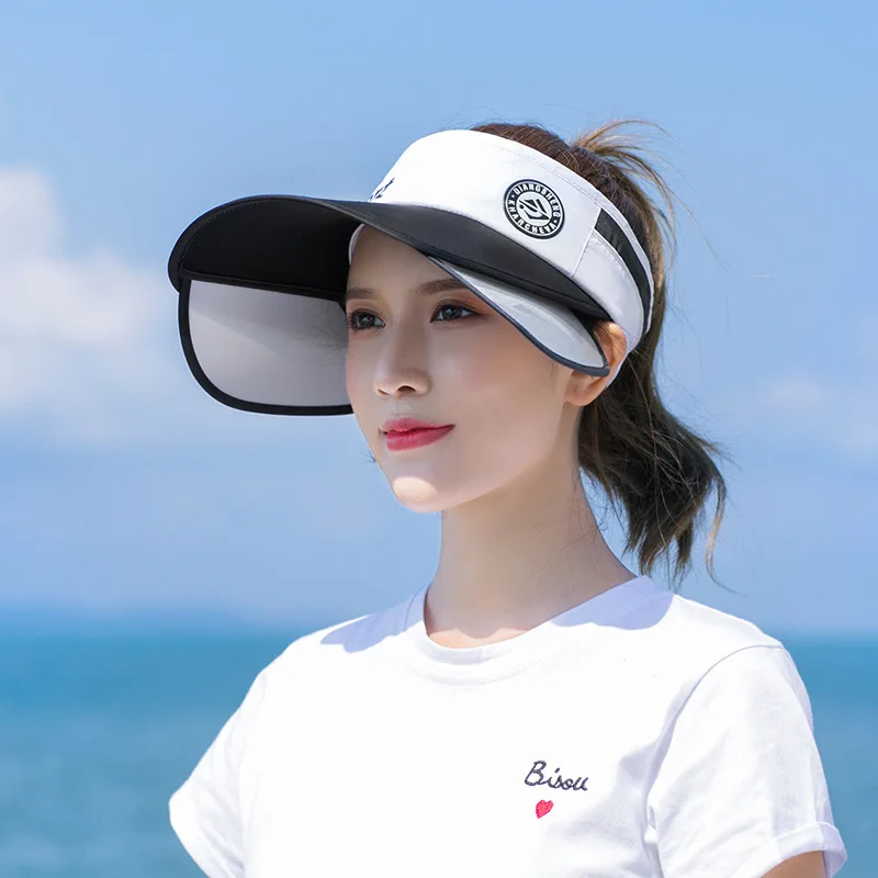 

2020 Sell Like Hot Cakes Female Sun Hat Summer Prevent Bask In Uv Protection Big Along The Sun Hat Outdoor Cycling Veil Sun Hat