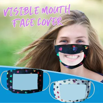 

Creative Transparent screen Mouth Covers Adult Mask With Clear Window Visible Expression For The Deaf And Hard Of Hearing