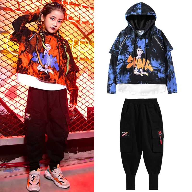 Children'S Hip Hop Dance Girl Clothing Perform Jazz Dance Clothes Kids