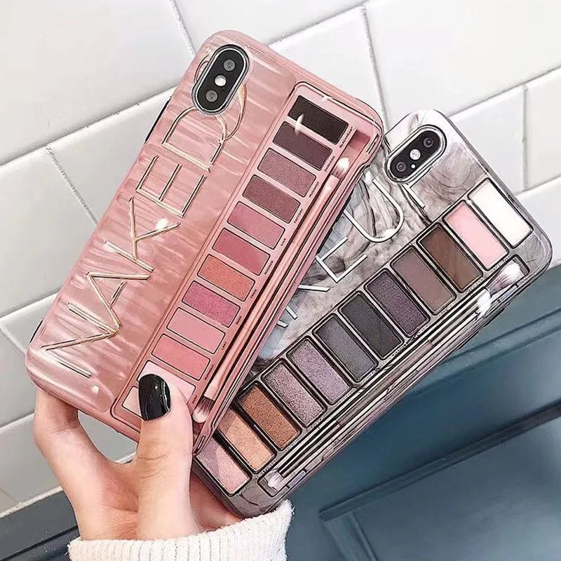 

Make up pattern Phone Case for iphone 6 6s 7 8 plus xs max xr xs x luxury women soft case cover hot