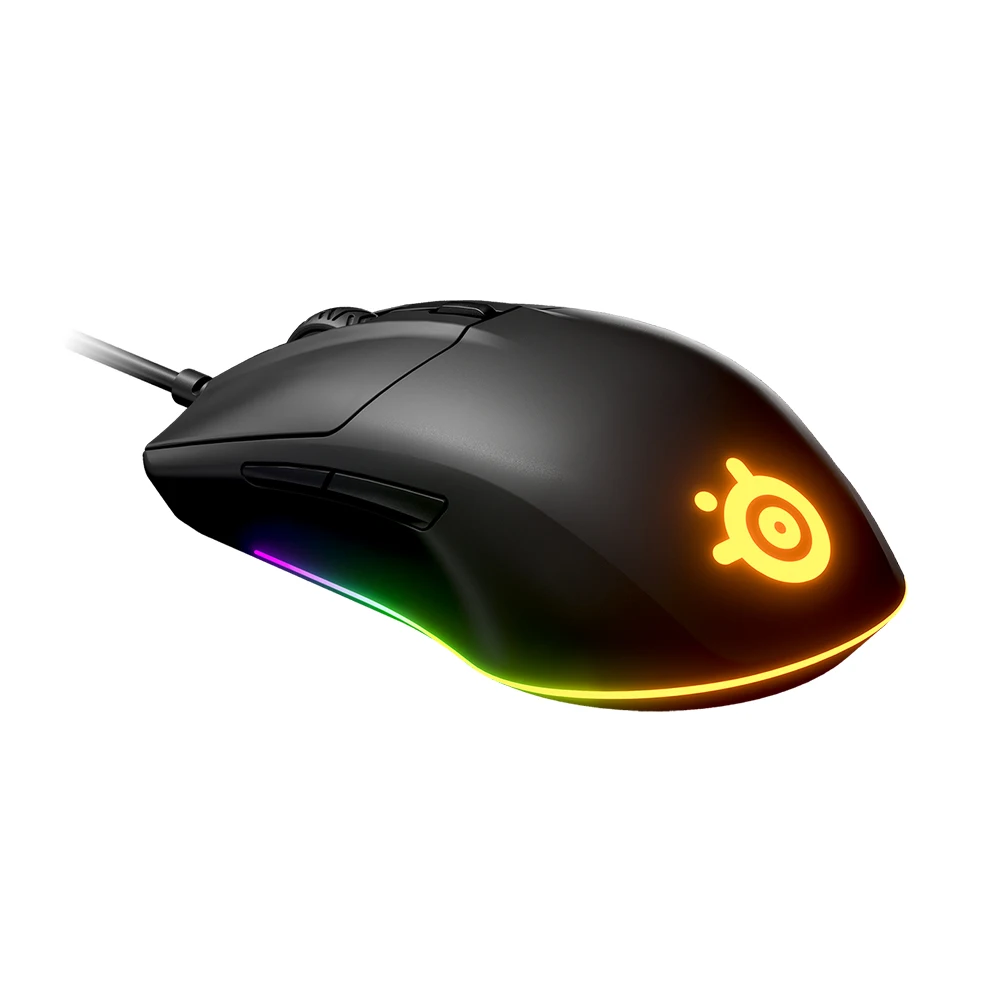 Efeitos de Iluminação Jogos com Fio Nova Steelseries Rival Gaming Mouse 8500 Cpi Prisma Rgb Leve 3 - Imagem 2