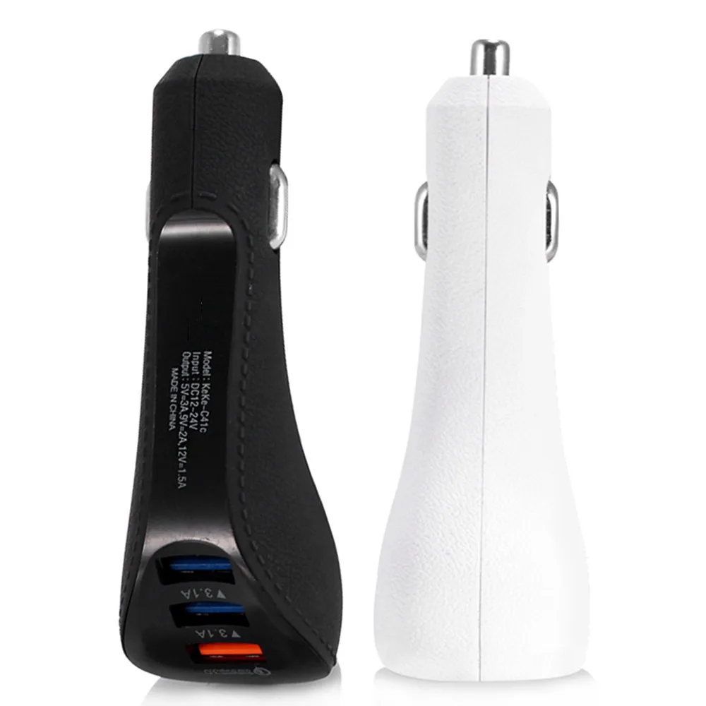 3-Порты и разъёмы зарядных порта USB для автомобиля Зарядное устройство адаптер QC 3,0 Быстрая зарядка для iPhone samsung RF быстрее