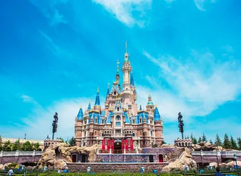

Custom Castle Backdrop Palace Blue Sky Photography Background For Children Happy Birthday Party Decoration Banner Photocall