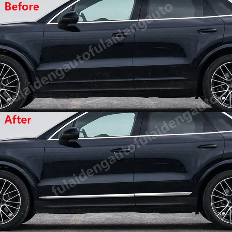 6 шт. для Porsche Cayenne нержавеющая сталь Боковая дверь формовочная крышка отделка автомобиля аксессуары для укладки