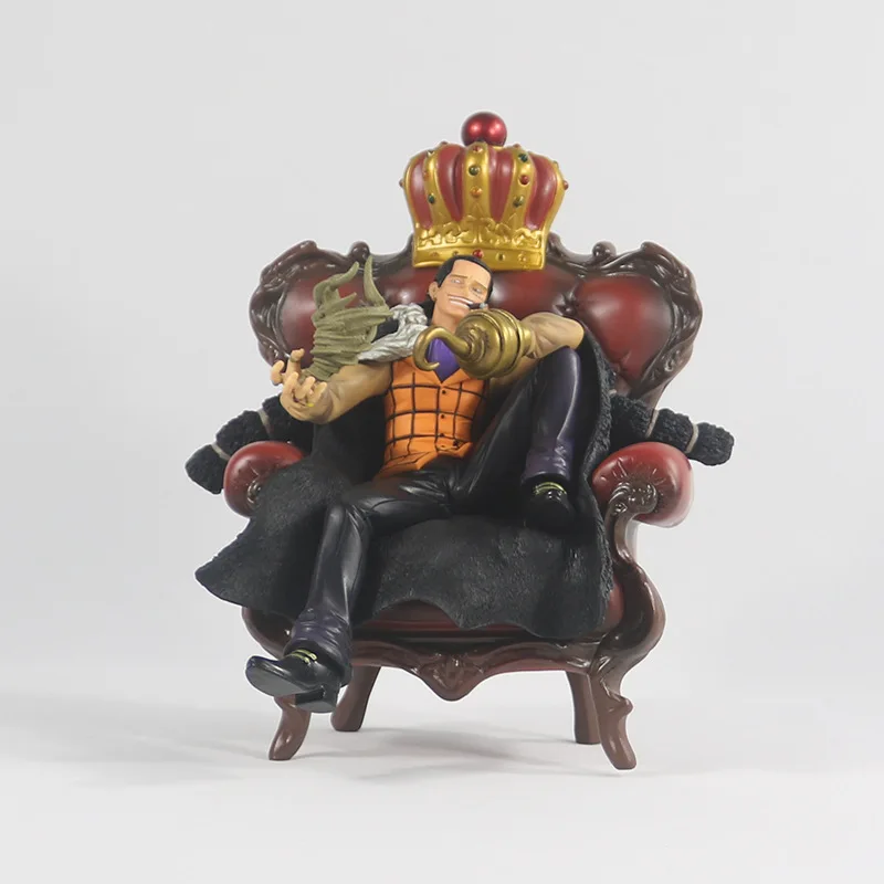 Аниме ONE PIECE GK песок Аллигатор сэр Крокодил корона на диване Статуя Модель игрушка