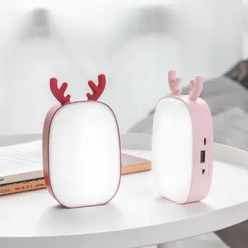 

Cute Dimmable LED Table Light USB Rechargeable Bedroom Bedside Desk Lamp