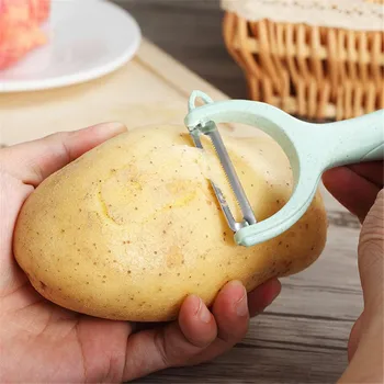 

New 1 Pcs Wheat Straw Potato Peeler Carrot Zester Slicer Eco-Friendly Fruit Vegetable Tools