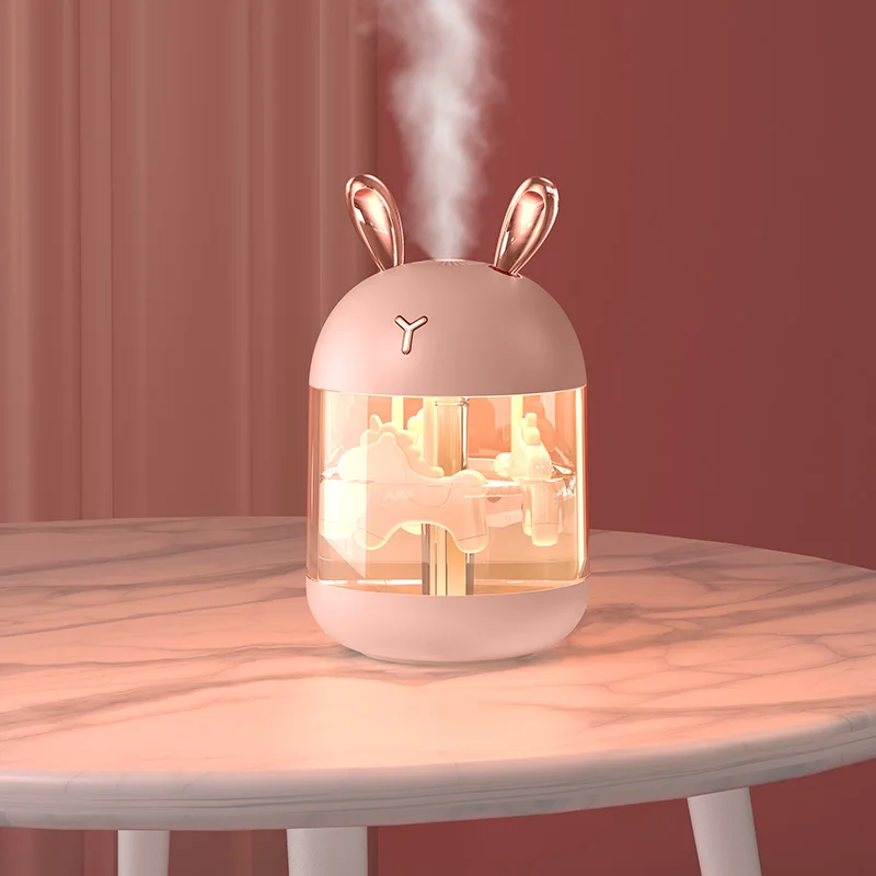 New Cute Pet Humidifier Essential Oil Diffuser Mini Humidifier for Home Aromatherapy Bedroom Mist Maker Ultrasonic Car Diffuser