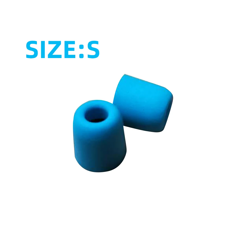 blue S size FDBRO Новинка, 1 пара/2 шт, T400, шумоизоляционные наушники с эффектом памяти, губчатые амбушюры, накладки для ушей, наушники-вкладыши, гарнитура, наушники - Цвет: blue S size