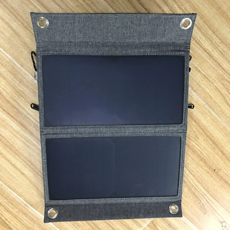 

10W Protable Solar Charger Solar Panel Charging Foldable Lightweight 5V Phone Charger Outdoor Hiking Solar Charger Pack