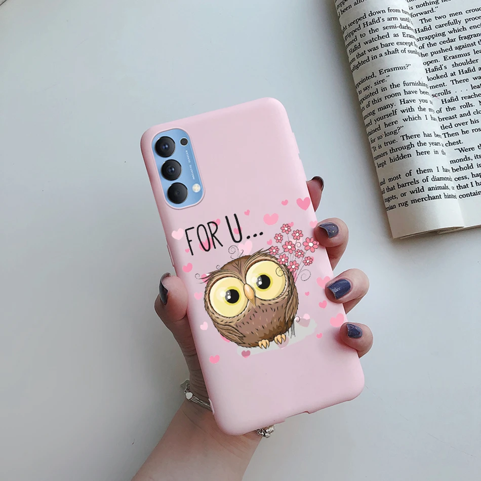 oppo cover For Oppo Reno4 Case Reno 4 Pro Soft Silicone Cute Heart Couple Phone Back Cover For Oppo Reno 4 Reno4 Pro 5G Cases Fundas Capa phone cover oppo Cases For OPPO