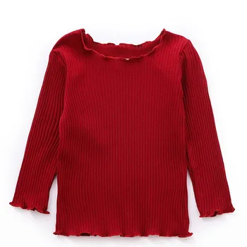 

Autumn Baby Girls Clothes Long Sleeve Solid Baby T-shirt Kids Clothing Cotton Tops Tees Casual Blouse Costume