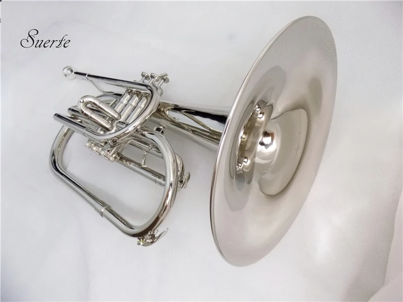 MARCHING MELLOPHONE BRASS FINISH WITH HARD CASE+MOUTHPIECE+FAST SHIPPING 