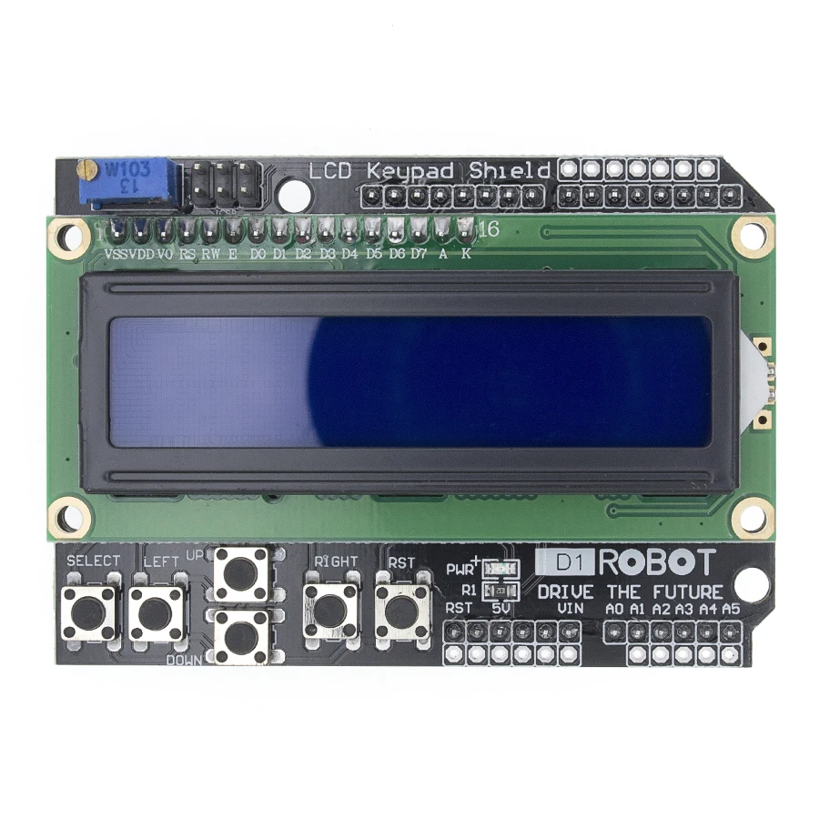 TENSTAR LCD KeyPad Shield LCD1602 LCD 1602 Module Display, blue screen - Image 6