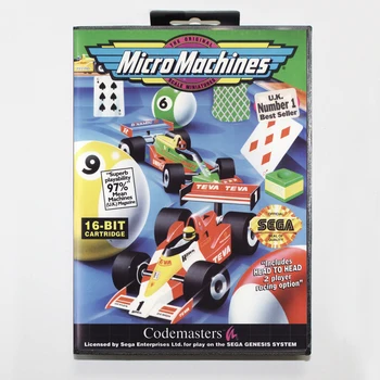 

Micro Machines 16bit MD Game Card For Sega Mega Drive/ Genesis with Retail Box