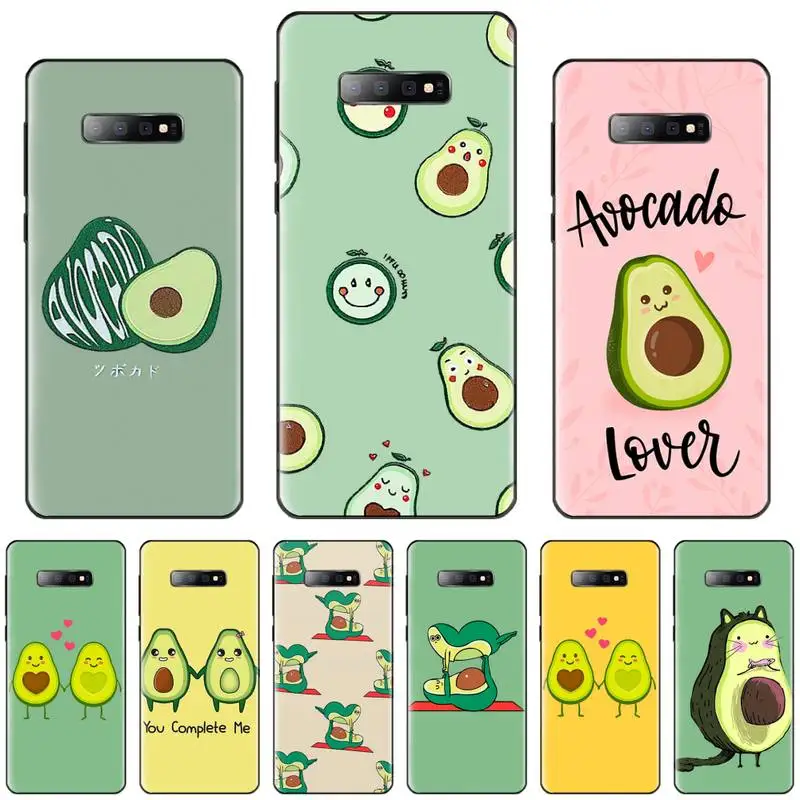 

Avocado cute cartoon Custom Soft Phone Case For Samsung S6 S7 edge S8 S9 S10 e plus A10 A50 A70 note8 J7 2017