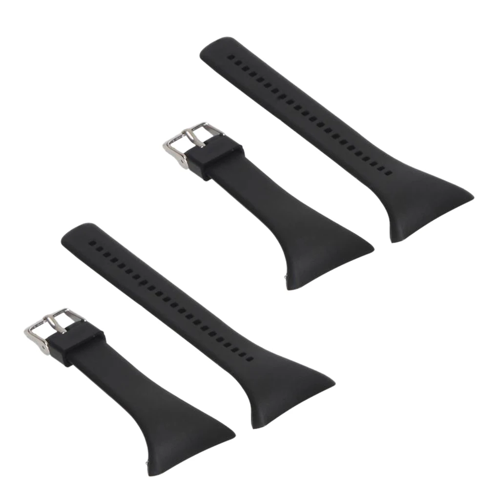 2pcs Adjustable Silicon Wristband Watch Band Strap for Polar FT4 FT7 FT
