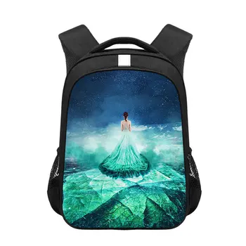 

16 Inch Children's School Backpack Snow Queen Prints Pattern Kids Backpack Cartoon Design Toddler Boys Girls School Book Bags