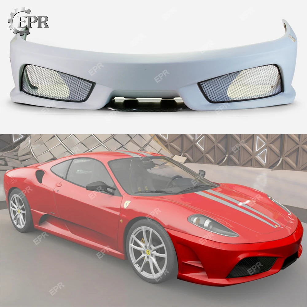 FRP накладка переднего бампера для Ferrari 430 Scuderia стиль стекловолокна передний