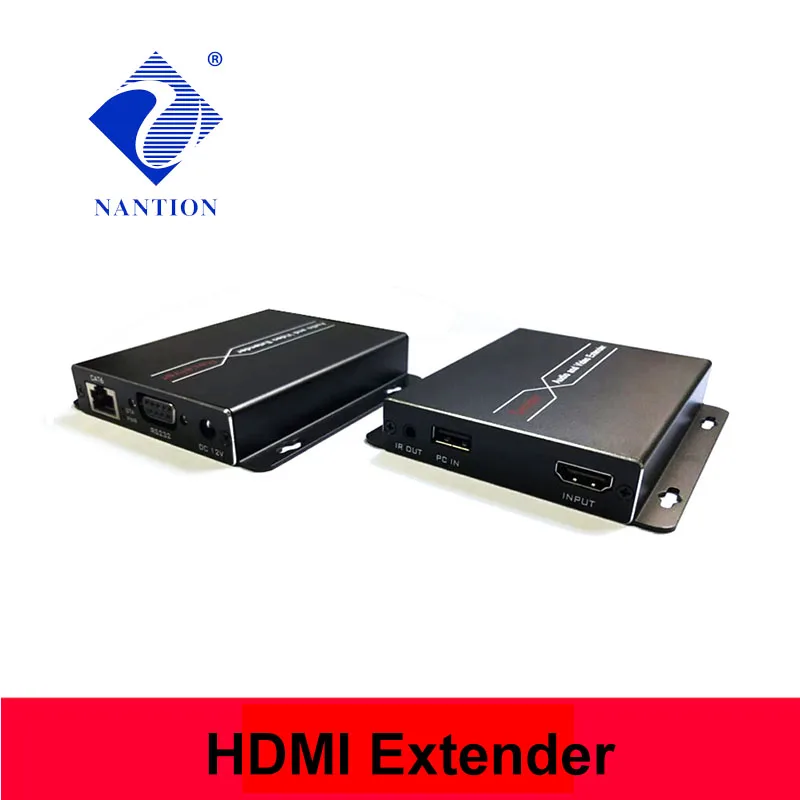 100m HDBaseT HDMI 호환 연장기 RJ45 CAT6 케이블 4K KVM RS232 POE 연장기 IR HDMI 1.4V 풀 HD 3D,4K 리피터