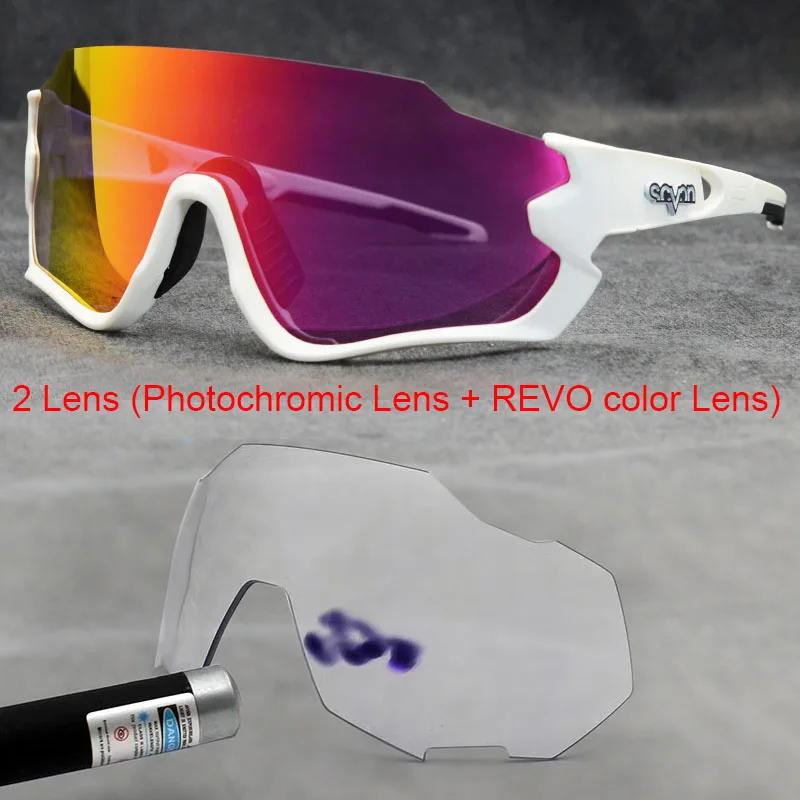 Photochromic Bicycle Sunglasses MTB Road Polarized Cycling Glasses 2 Lens Outdoor Sport Glasses Man Women Bike sunglasses skiing