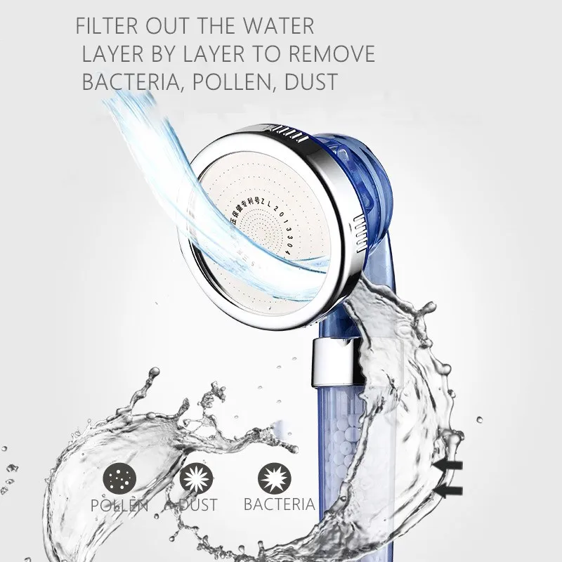 Насадка для душа регулируемый струйный фильтр ванной комнаты 3 режима