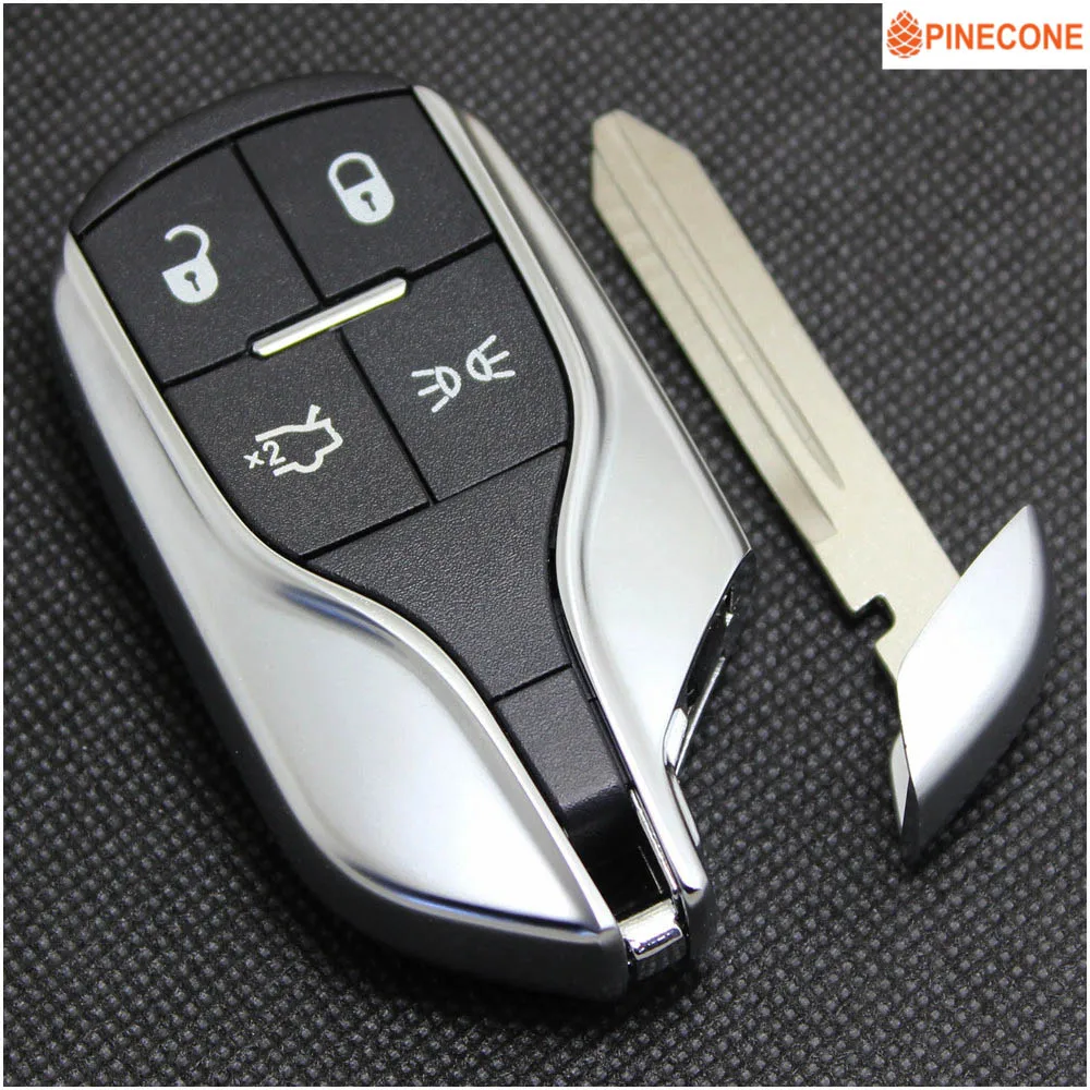 Чехол для ключей PINECONE для Maserati Ghibli LEVANTE QUATTROPORTE, 4 кнопки, пульт дистанционного ключа, чехол с Ucut Blade, 1 шт