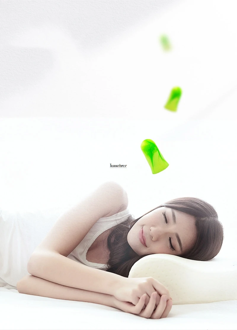 1 box / 10 pair Noise cancelling ear plugs soft sleep women mute noise reduction work to sleep ohropax anti-noise purring