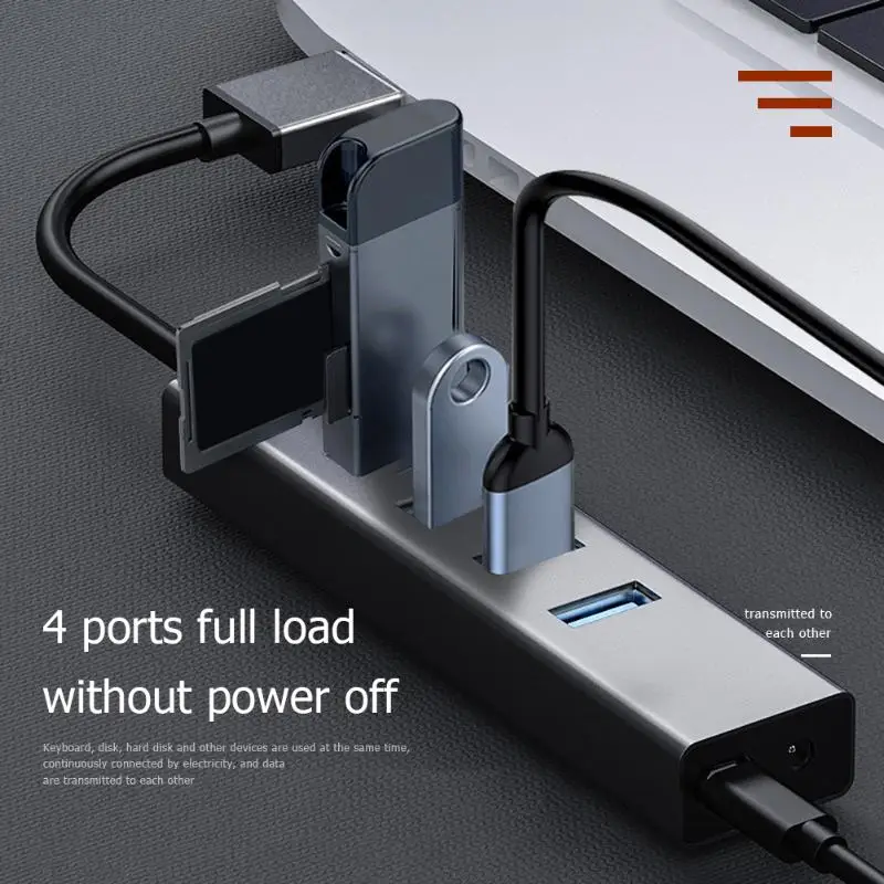 ALLOYSEED usb-хаб 3,0 Мульти USB 3,0 концентратор USB разветвитель 5 Гбит/с S94-U высокоскоростной 4 порта TF для ПК Компьютерные аксессуары