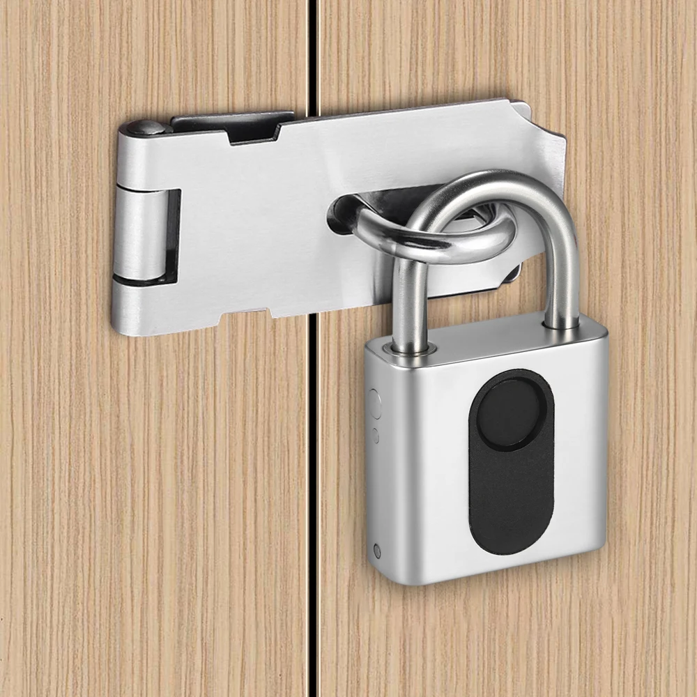 

Hot USB Rechargeable Smart Lock Keyless Fingerprint Lock IP65 Waterproof Anti-Theft Security Padlock Door Luggage Case Backpack