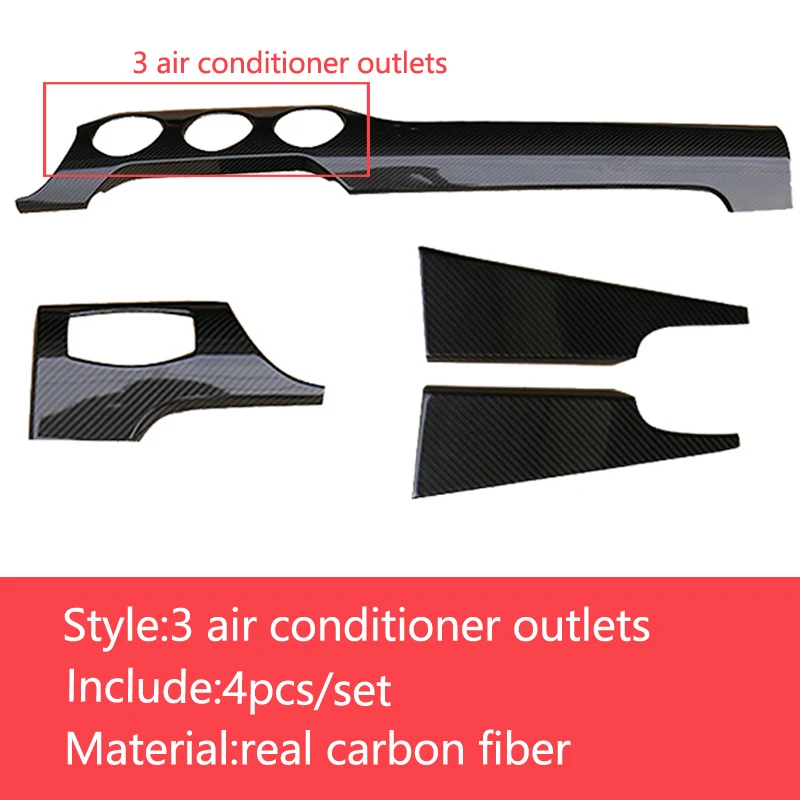 3 outlets 4pcs Для mustang для ford mustang для mustang аксессуары - Название цвета: 3 outlets 4pcs