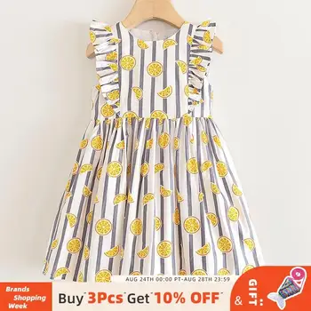 

Bear Leader Girls Cartoon Carrot Dresses New Brand Girls Summer Pattern Print Sleeveless Vest Kid Dress Children Dress Clothing