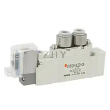 SY5000 2 позиции одного срабатывания 5 трехходовых электромагнитных клапана