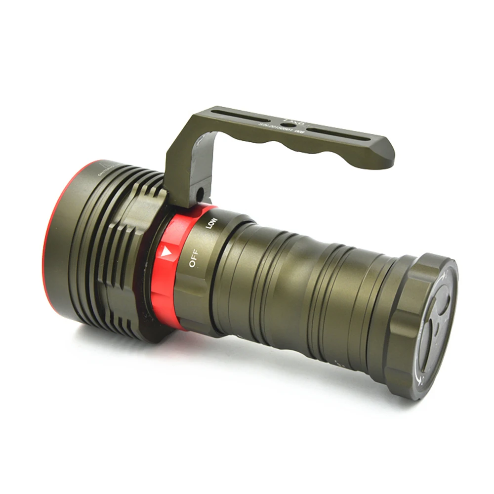 Мощный Водонепроницаемый тактический фонарь для дайвинга подводного 6* XM-L2 светодиодный вспышка для подводного погружения и светильник фонарь вспышка светильник светодиодный налобный фонарь для 18650