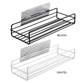 

Bathroom Storage Shelf & Rack Shampoo Shower Gel Floating Shelf Home Decoration Kitchen Accessories Free Punching Wall Hanging