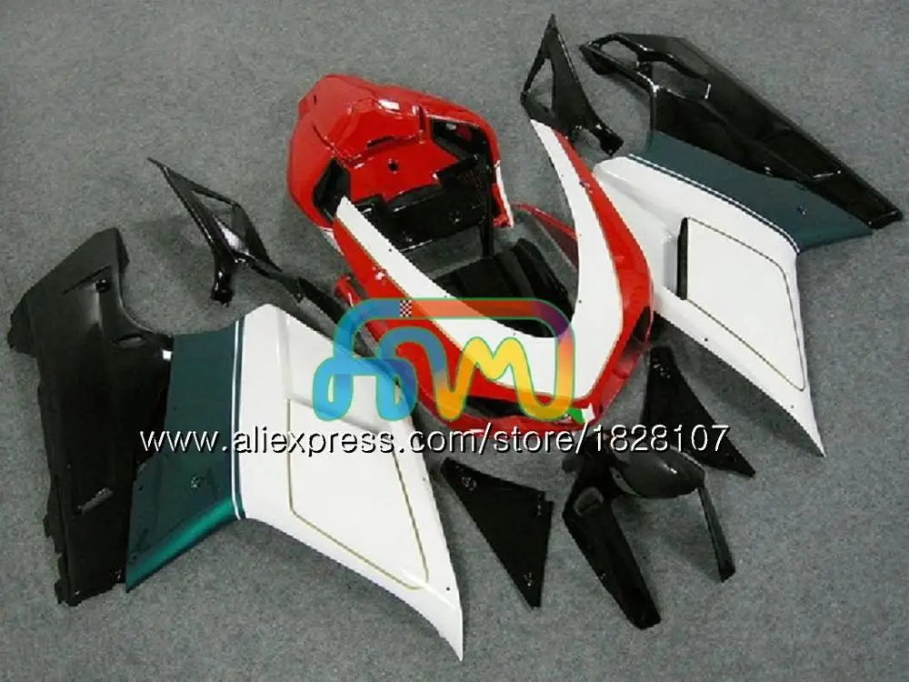 848 1098 для поездок на мотоцикле DUCATI 848R 1098R 1198 07 08 09 10 белый черный 11 70BS. 35 1098S 848S R 1198S 2007 2008 2009 2010 2011 2012 обтекатель - Цвет: No. 20