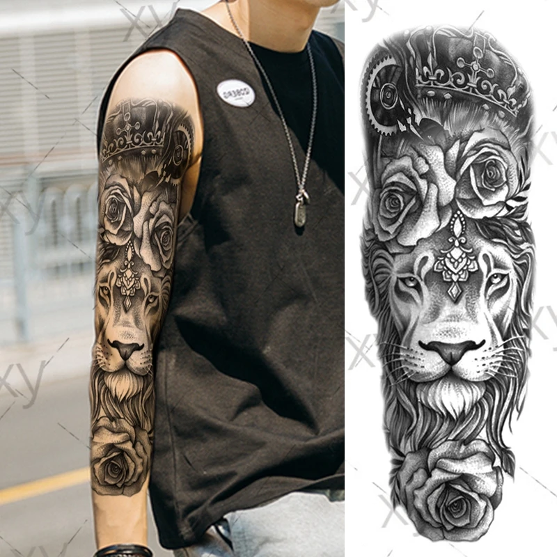 3D (The Canvas Arts) Temporary Tattoo Waterproof For Men Women Wrist Arm  Hand Tattoo HB-31 (King & Queen Tattoo) Size 21X15 cm : Amazon.in: Beauty