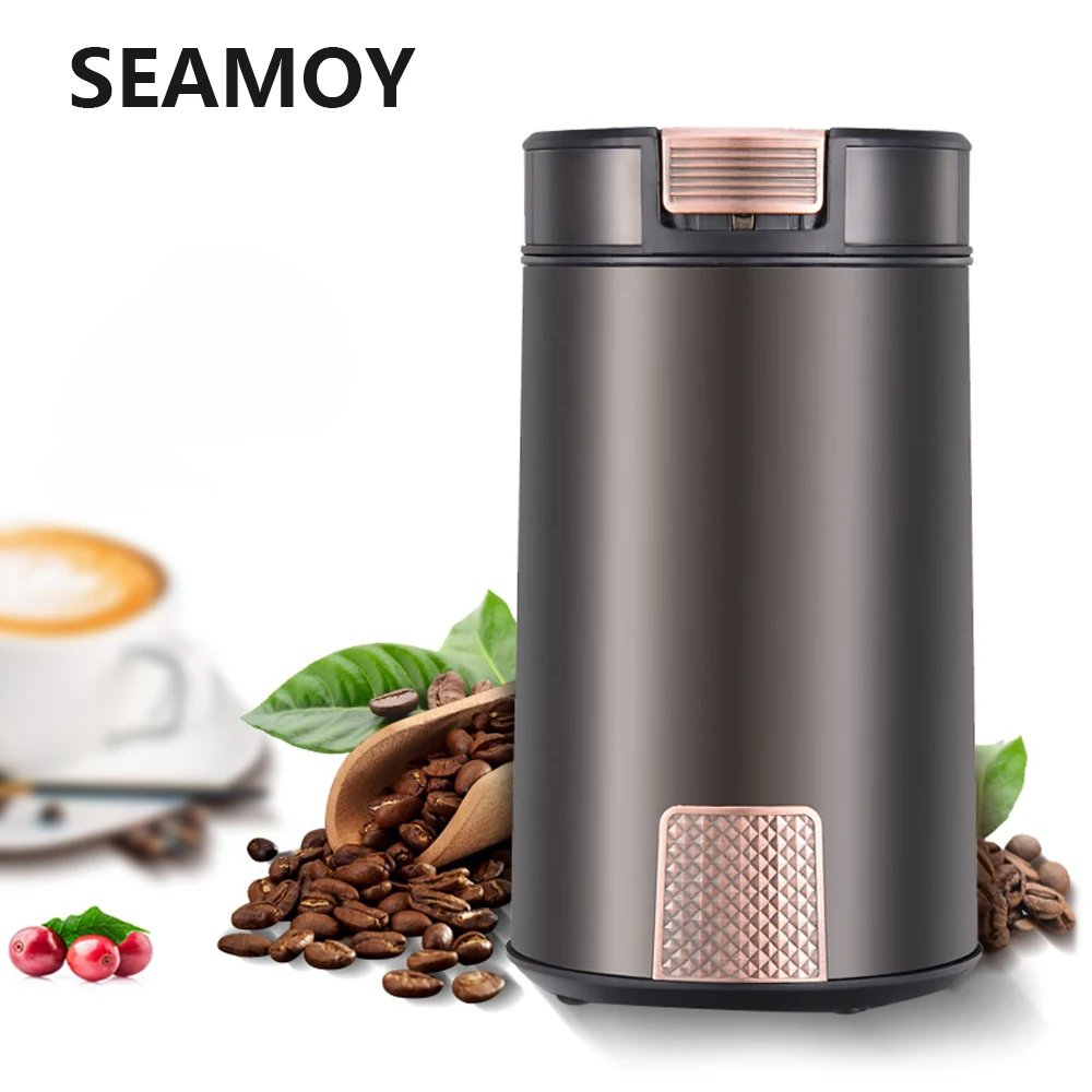 

220V Mini Electric Coffee Bean Grinder maker grain Beans Mill Herbs Nuts Salt Pepper Grinder Powerful Spice Seed Grind Machine