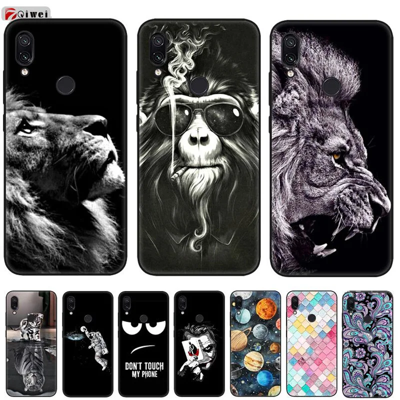 

For Xiaomi Redmi Note 7 Case 6.3 Patterned Soft TPU Coque For Xiaomi Redmi Note 7 Pro Case Silicone Cover For Redmi Note7 Capas