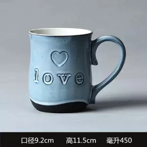 Coffee Cup Cup Ceramic Mug Breakfast Milk Cup Home Office Tea Cup Cups and Mugs Tumbler Tumblers Stainless Steel Cup Coffee - Цвет: 450ML